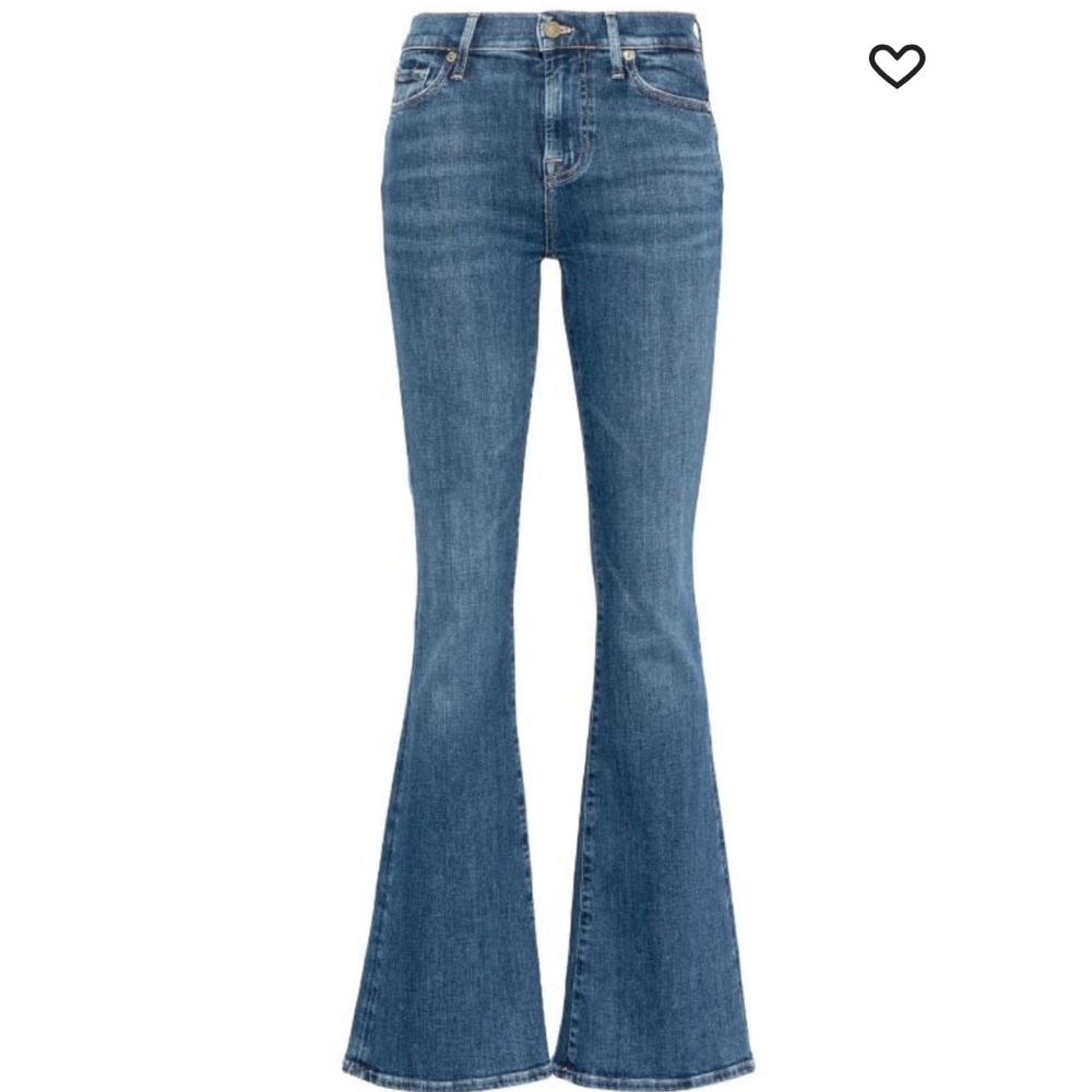 7 for All Mankind Ali High-Rise Flared Jeans - Blue